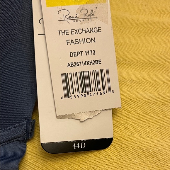 Rene Rofe Navy Lace Back Bra - Picture 5 of 6